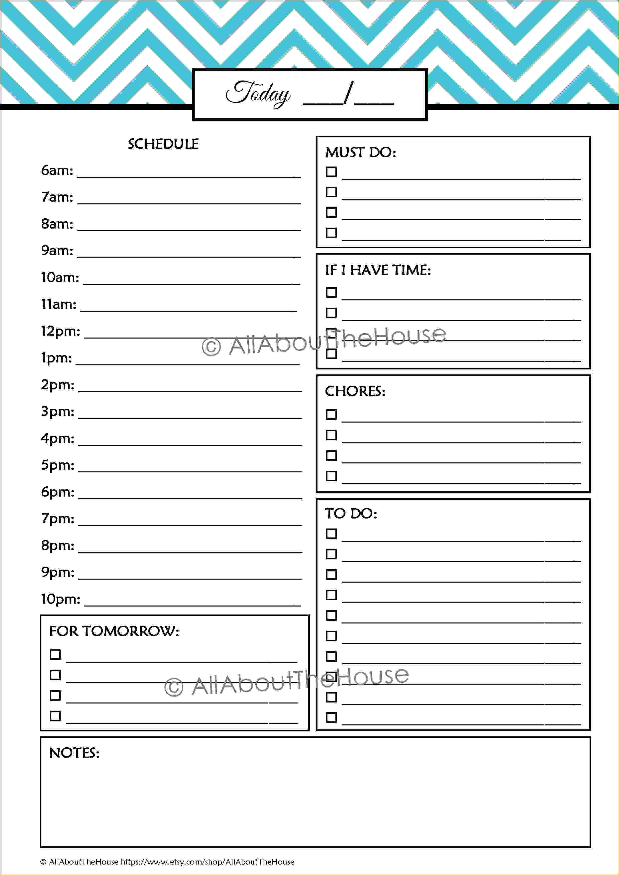 Printable Student Planner