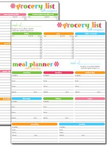 Free printable meal planner & grocery list | Jenallyson   The 