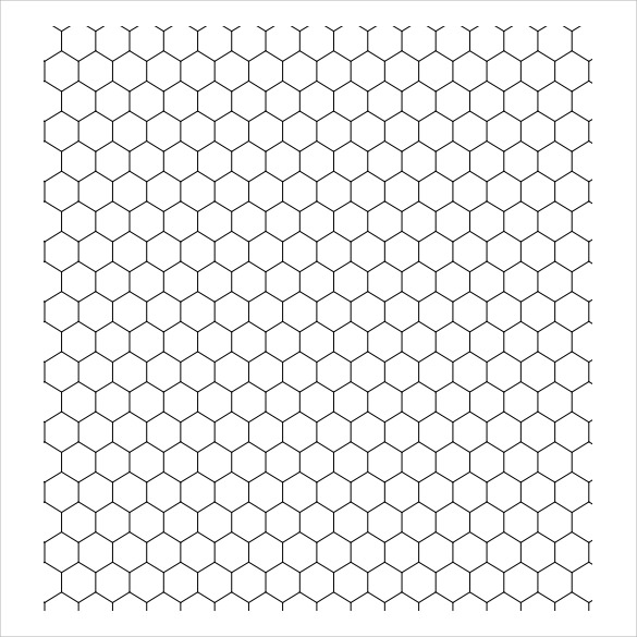 Printable Hexagon Paper