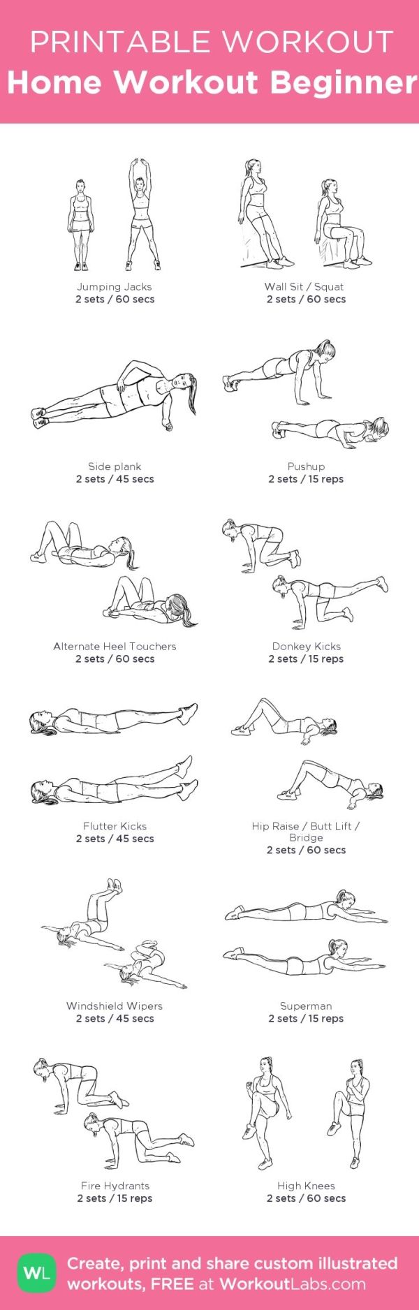 Printable Bodyweight Workouts | POPSUGAR Fitness