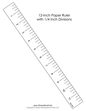 Ruler 6 inch by 1/8 inch   Printable Ruler