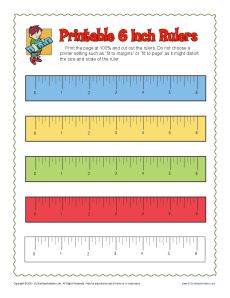 Printable 6 inch Ruler | Free Online Rulers