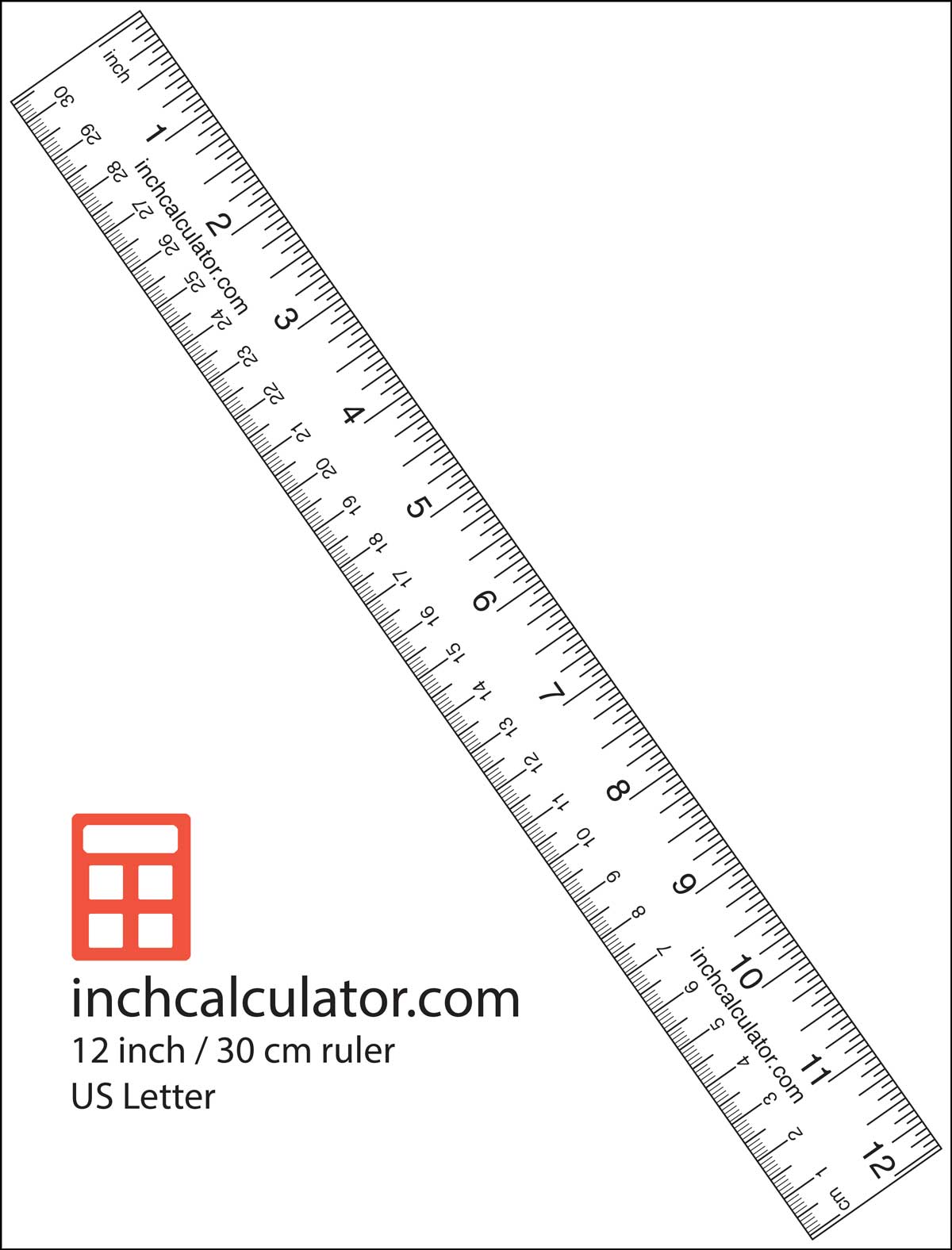Printable Ruler Template in Inches   Creating Comics