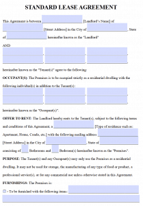 Free Printable Rental Lease Agreement Templates | PDF & Word