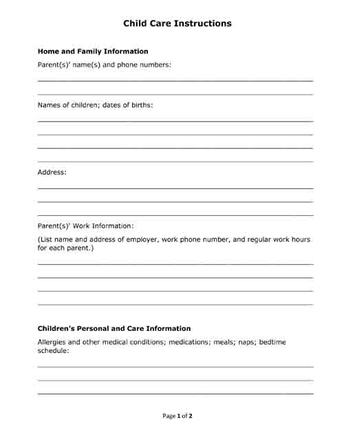 Free printable legal forms