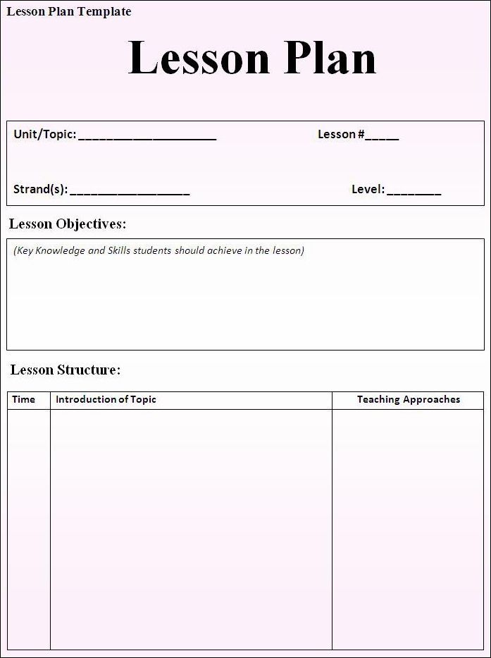 blank daily lesson plan template image result for monthly language 
