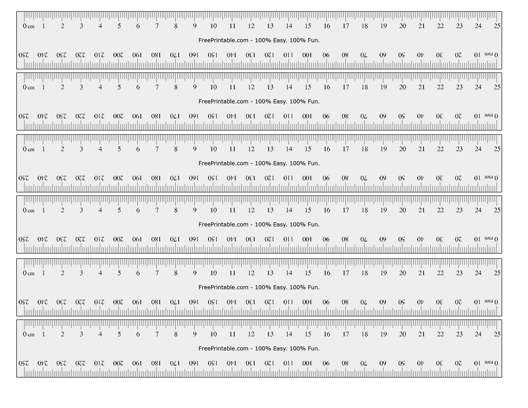 15 cm by mm Ruler   Printable Ruler