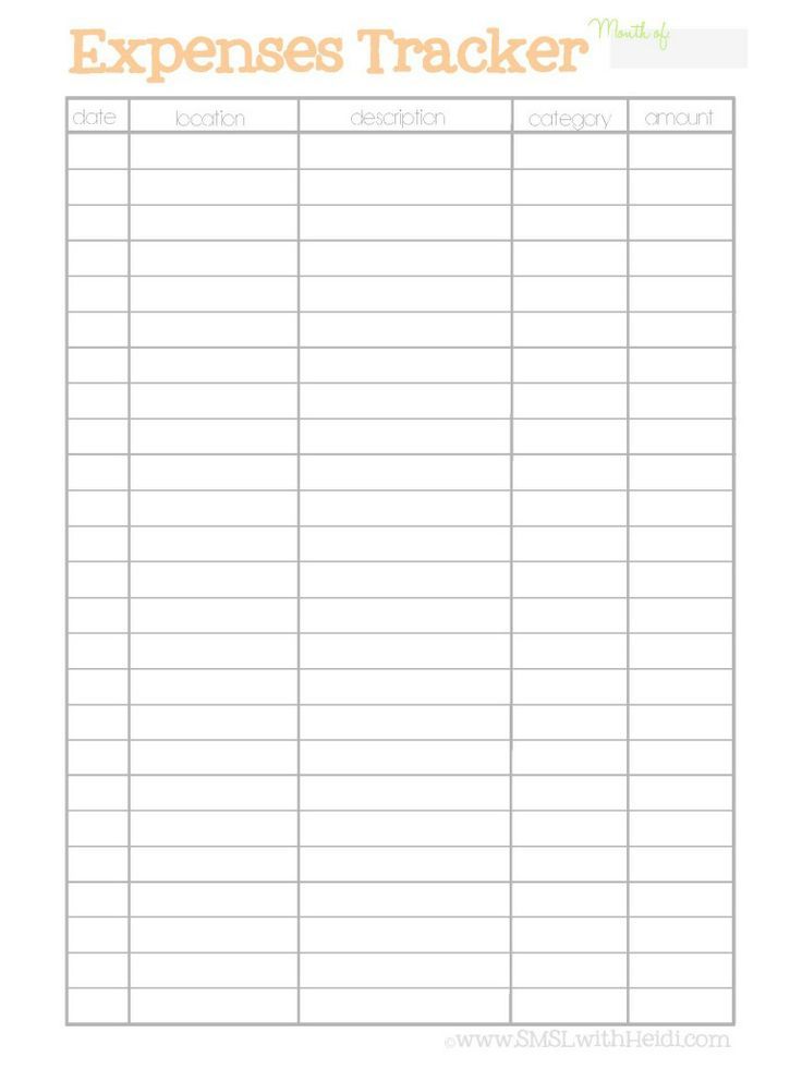 money tracker   Google Search | Printables | Pinterest | Budgeting 