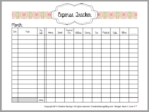 This Free Printable Expense Tracker Keeps Tabs on ALL Your 