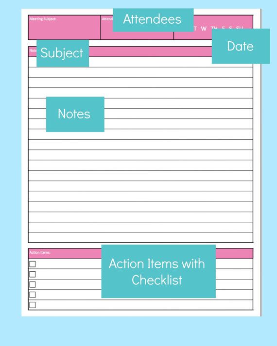 Free Note Taking Template Printable   FamilyEducation