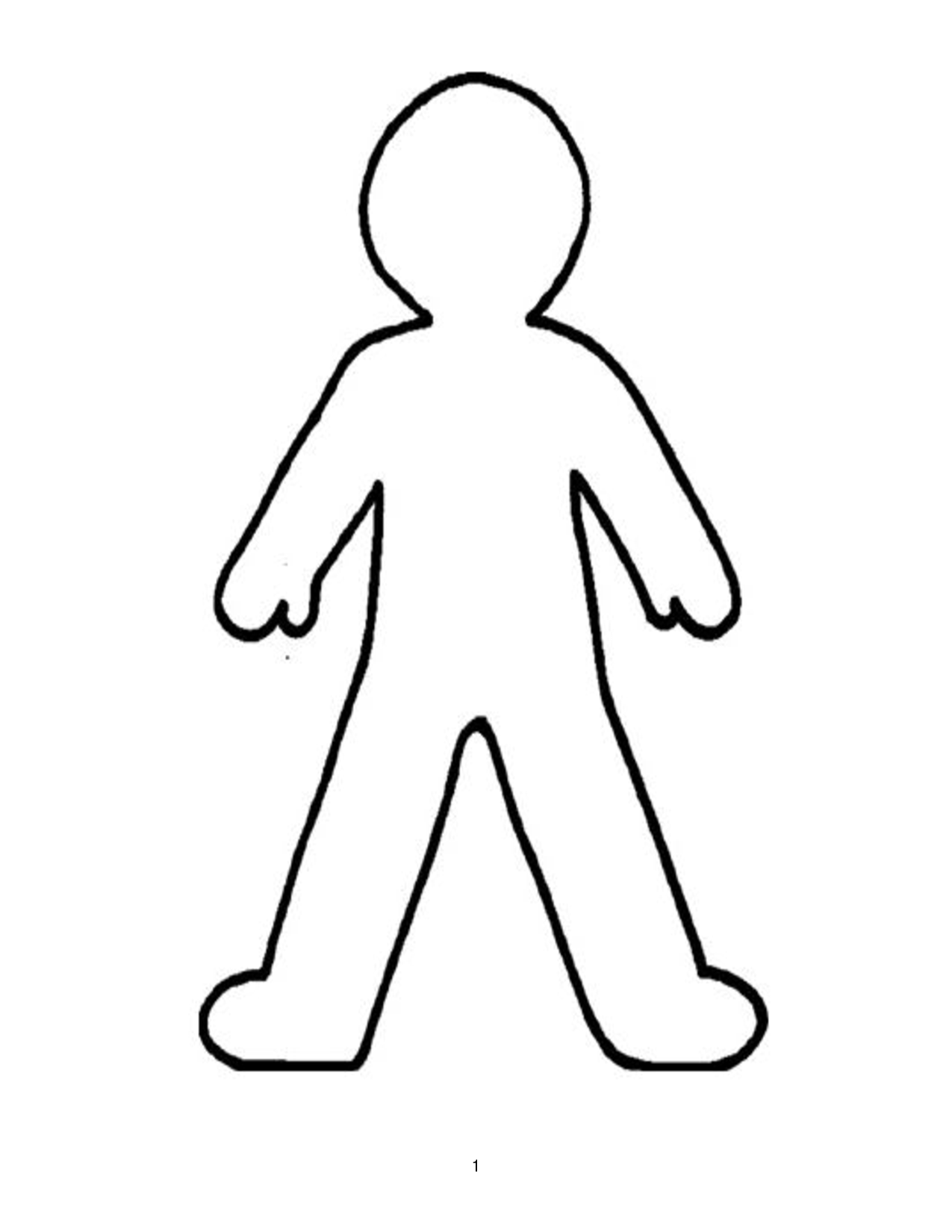 Doll Outline Template   ClipArt Best | printable | Pinterest 