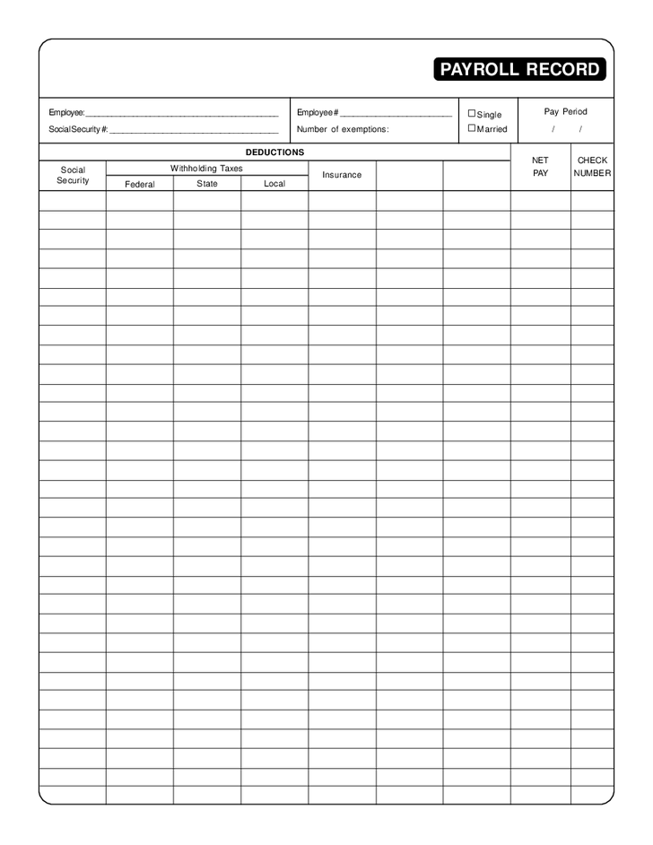 Free Printable Payroll Forms 2   laurapo dol nick