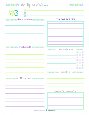 Two Filofax PERSONAL Daily Planners Printable Inserts Refills | Etsy