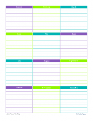 Printable Personal/Medium Size 1 Day of the Week Planning Page 