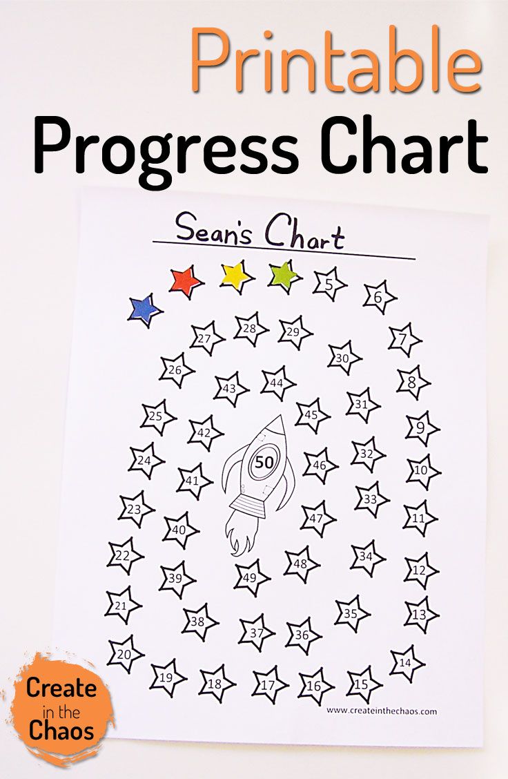 Printable Progress Chart | Share Your Craft | Pinterest | Chart 