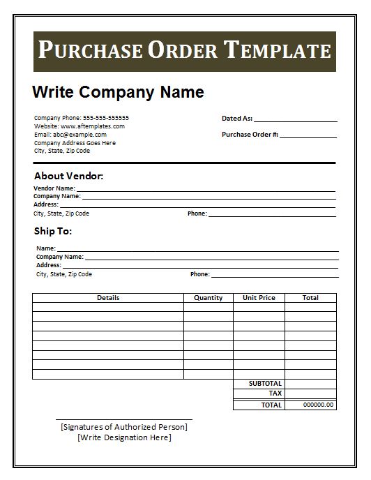 37 Free Purchase Order Templates in Word & Excel