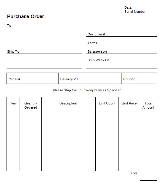 37 Free Purchase Order Templates in Word & Excel