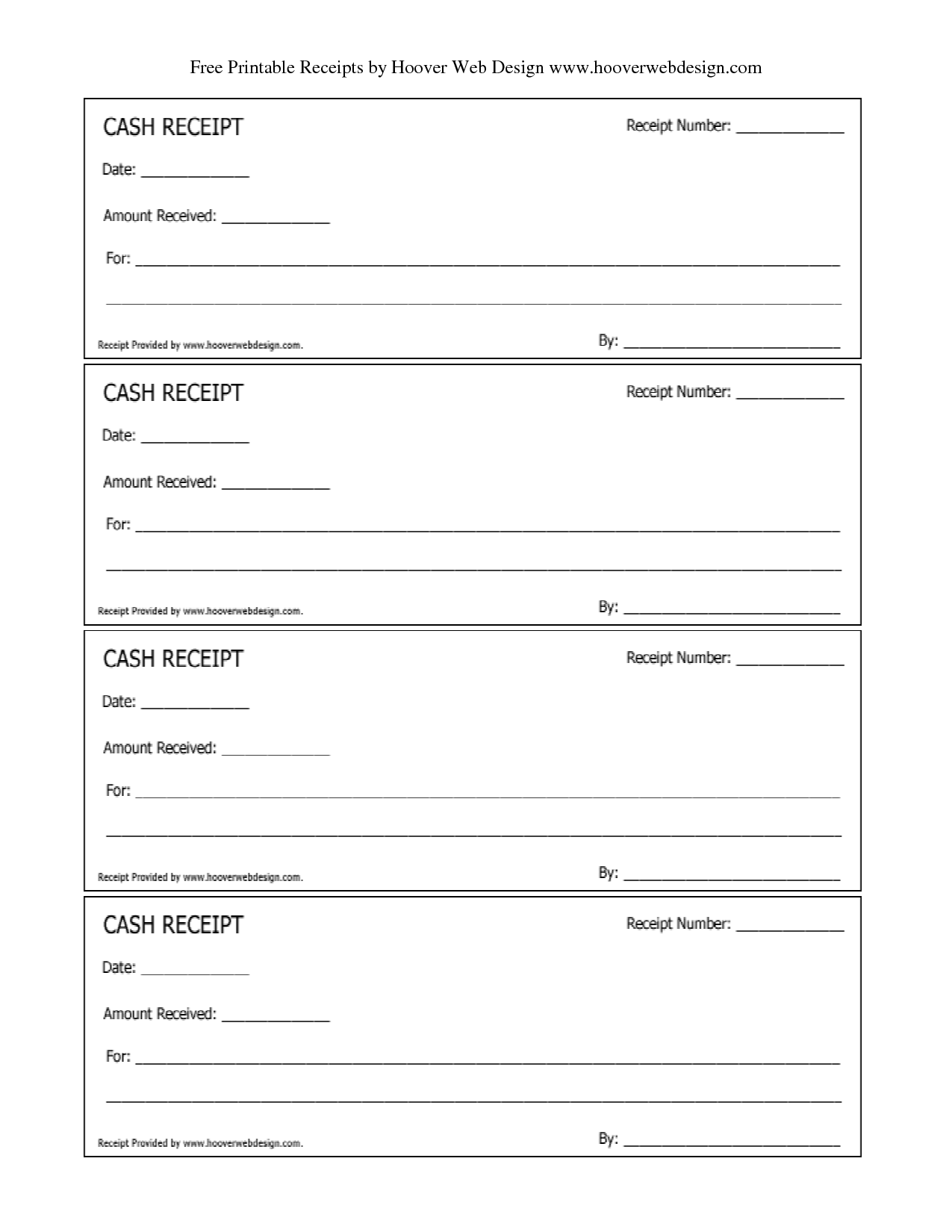 Free Printable PDF Sales Receipts Business Form Templates