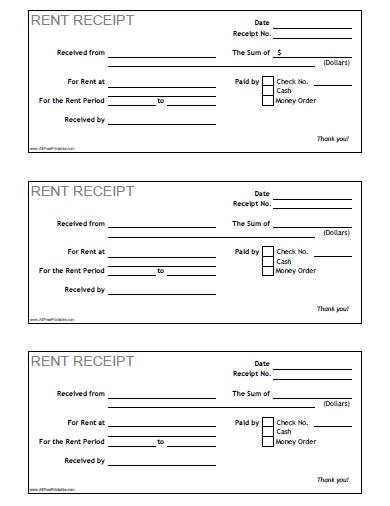 Blank Rent Receipts Blank Rent Receipt Oklmindsproutco Dtk 