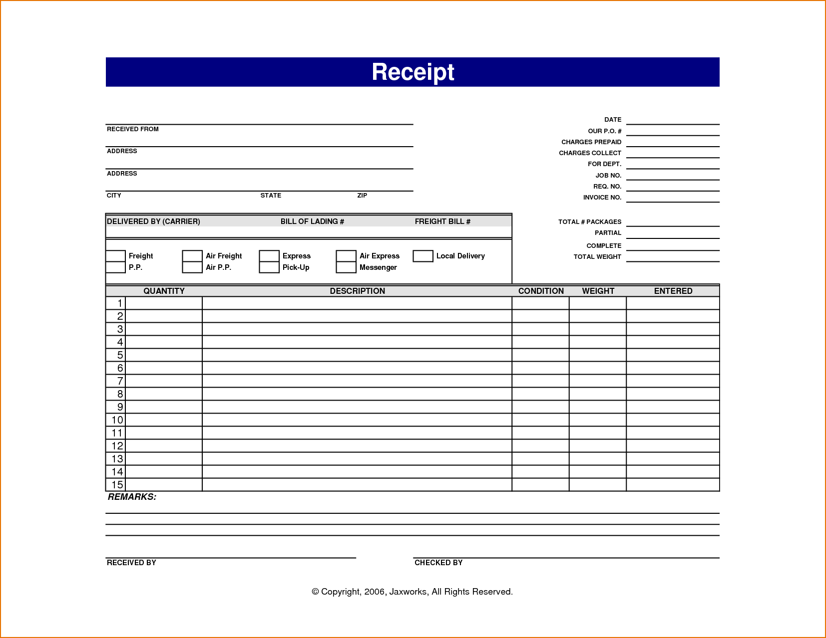 17+ Service Receipt Templates   DOC, PDF | Free & Premium Templates