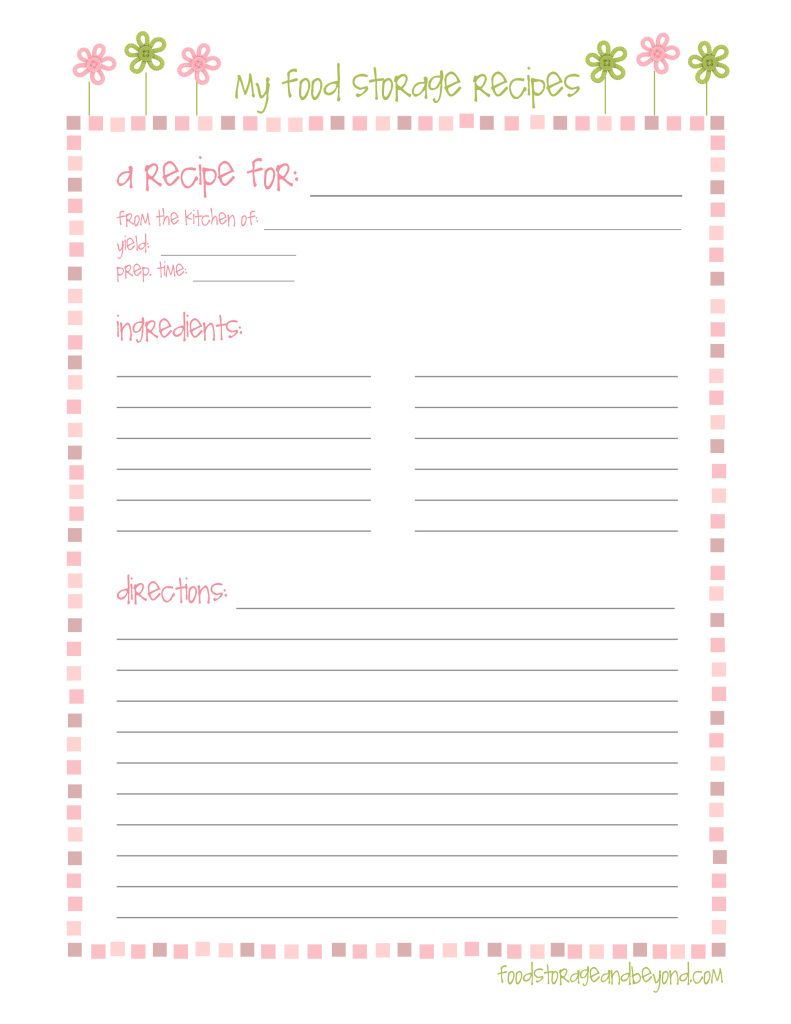 FSB full page recipe card … | Make to sell | Pinte…