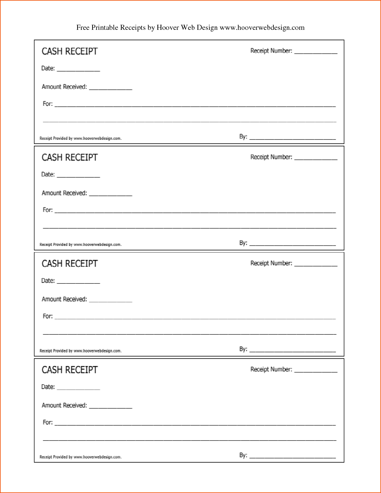 7+ printable cash receipt   bookletemplate.org