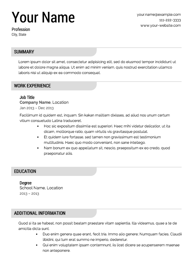 Resume Resume Template 1201 | marshall gparchitects