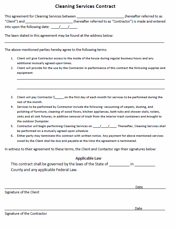 Agreement Templates | Free Word Templates   general contract for 