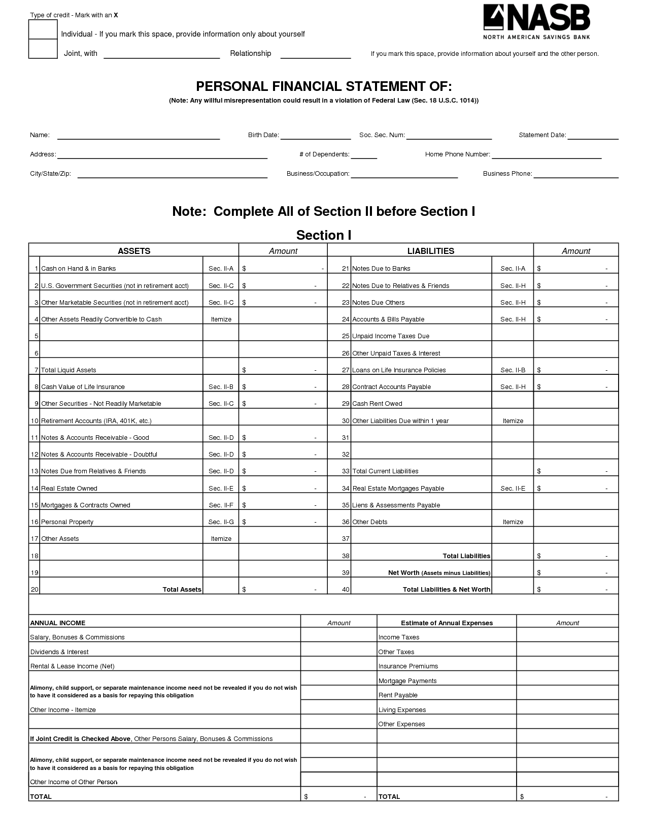 Billing Statement Template