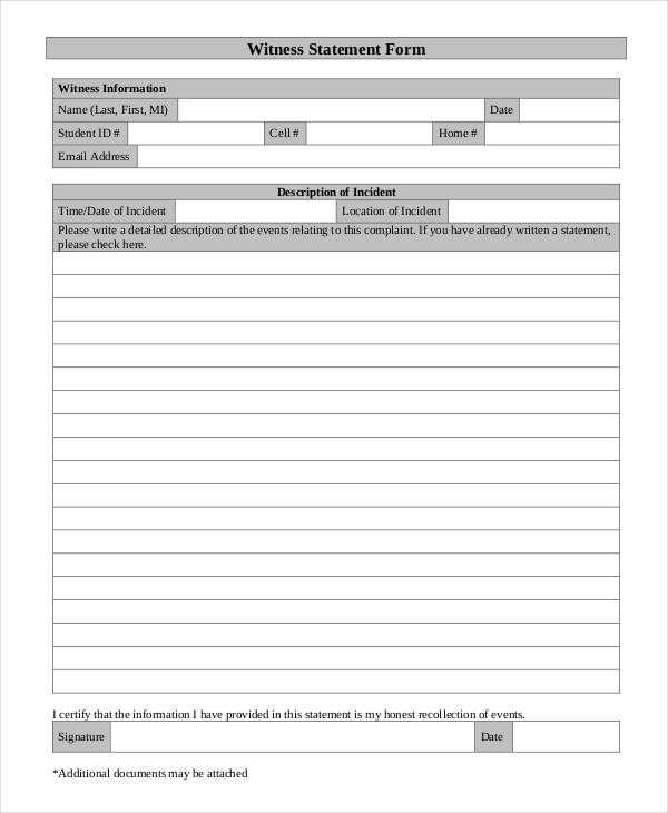 Voluntary Statement Form   Fill Online, Printable, Fillable, Blank 