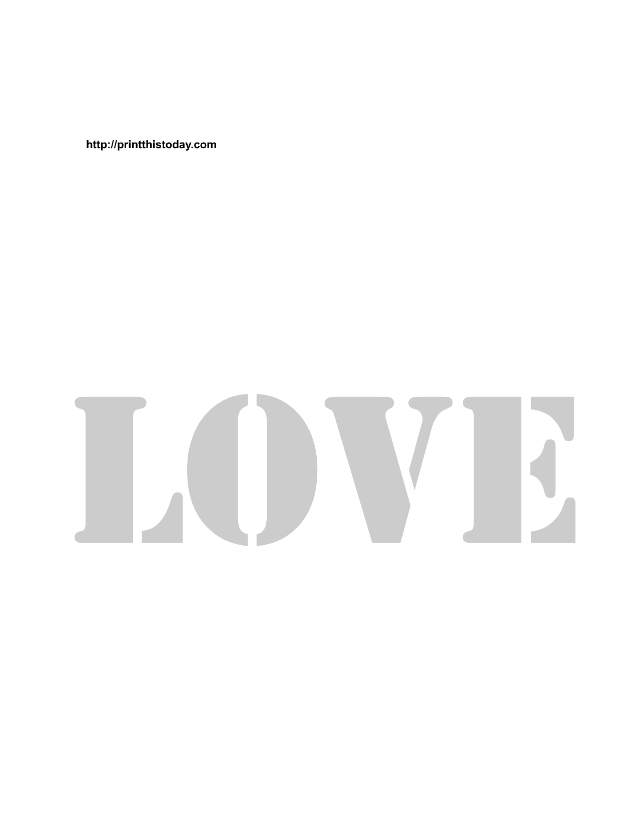Printable Stencil Words Shop Fresh