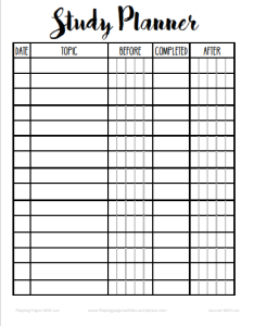 School Printables – Flipping Pages With Lex