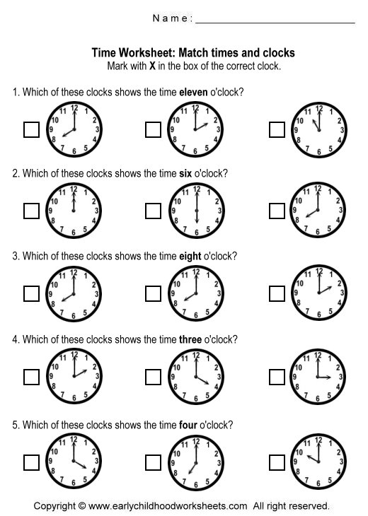 Printable Time Clock Worksheets Worksheets for all | Download and 