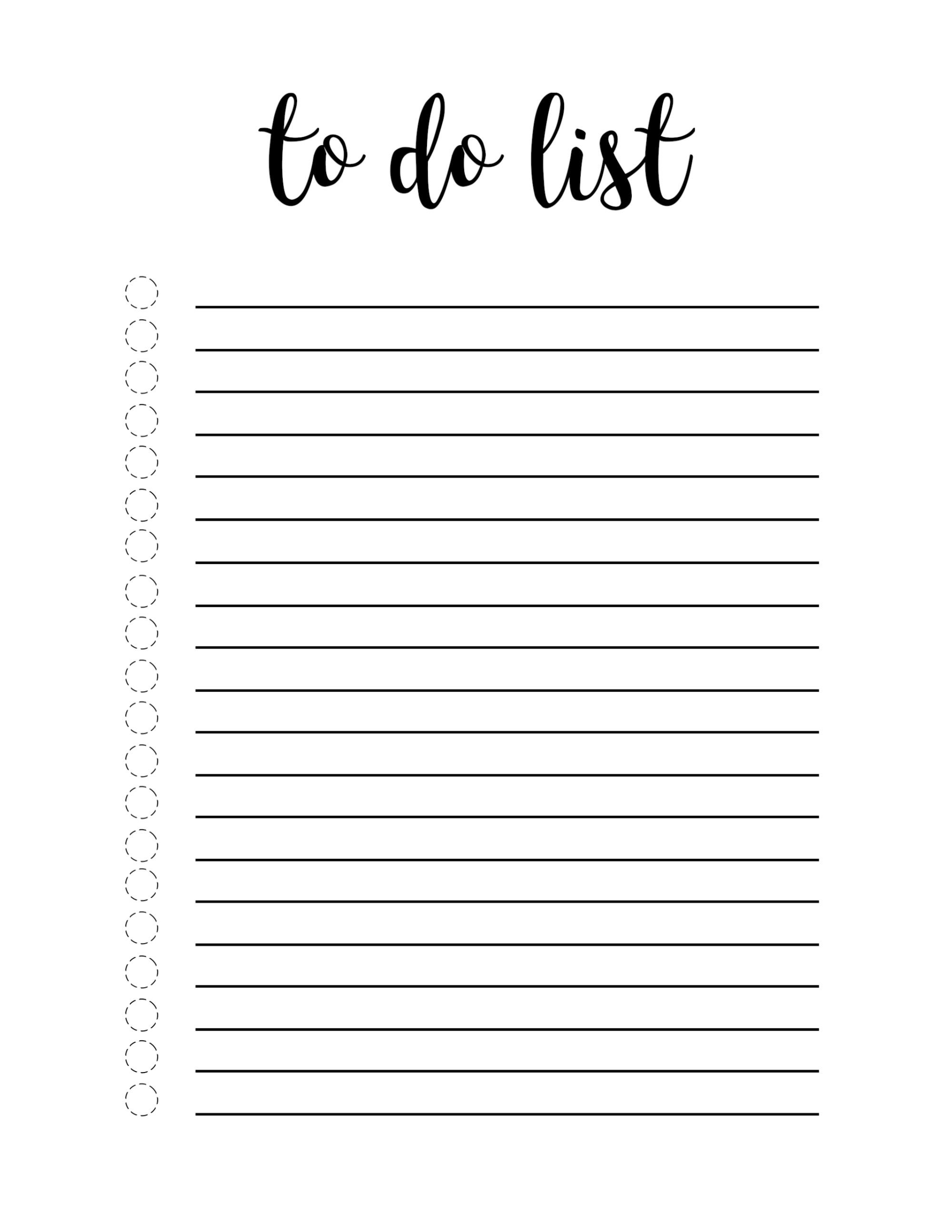 Free Printable To Do List Template | Making Notebooks | Pinterest 