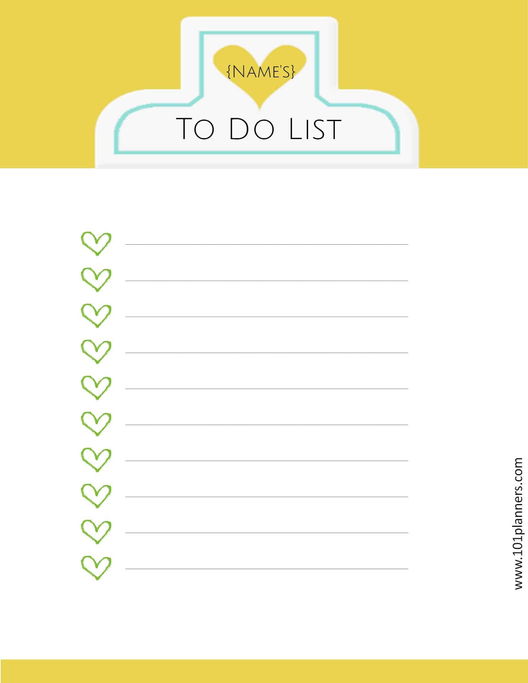 20+ Printable To Do Lists and Task List Templates