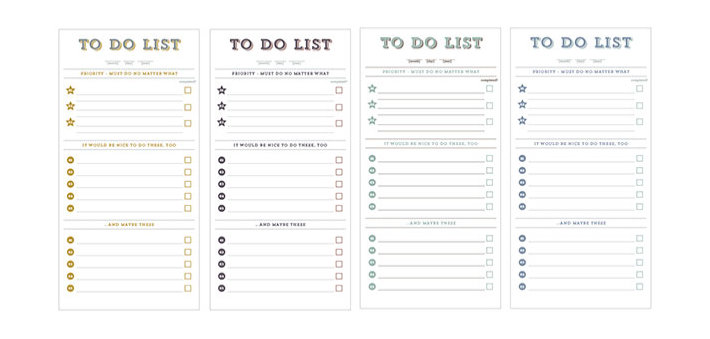 Printable Checklist To Do List