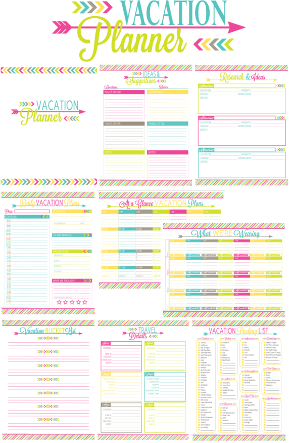 Printable Vacation Planner and Duo Binder Giveaway | household 