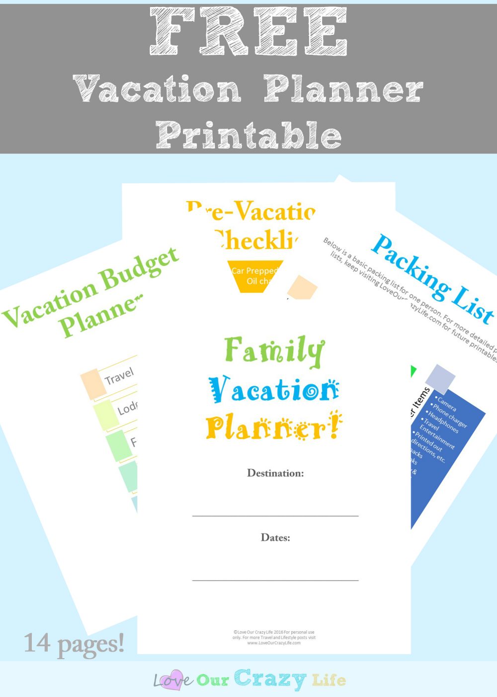 Family Vacation Planning Tips (Free Planner) | This Crazy 