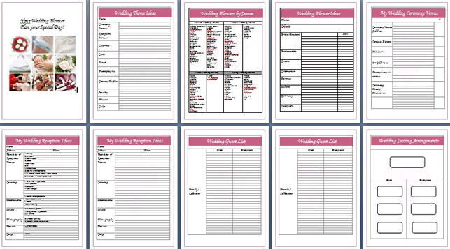 Wedding Planning Book Free Printable