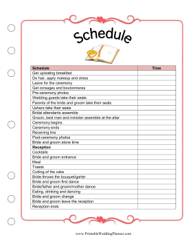 FREE Download! Wedding Planning Worksheets