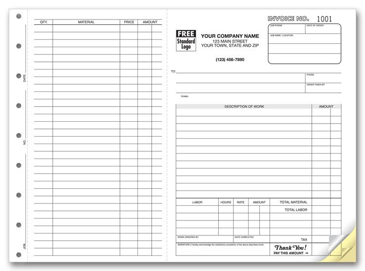 Printable Work Order Forms Work Orders Work Order Forms Invoice 