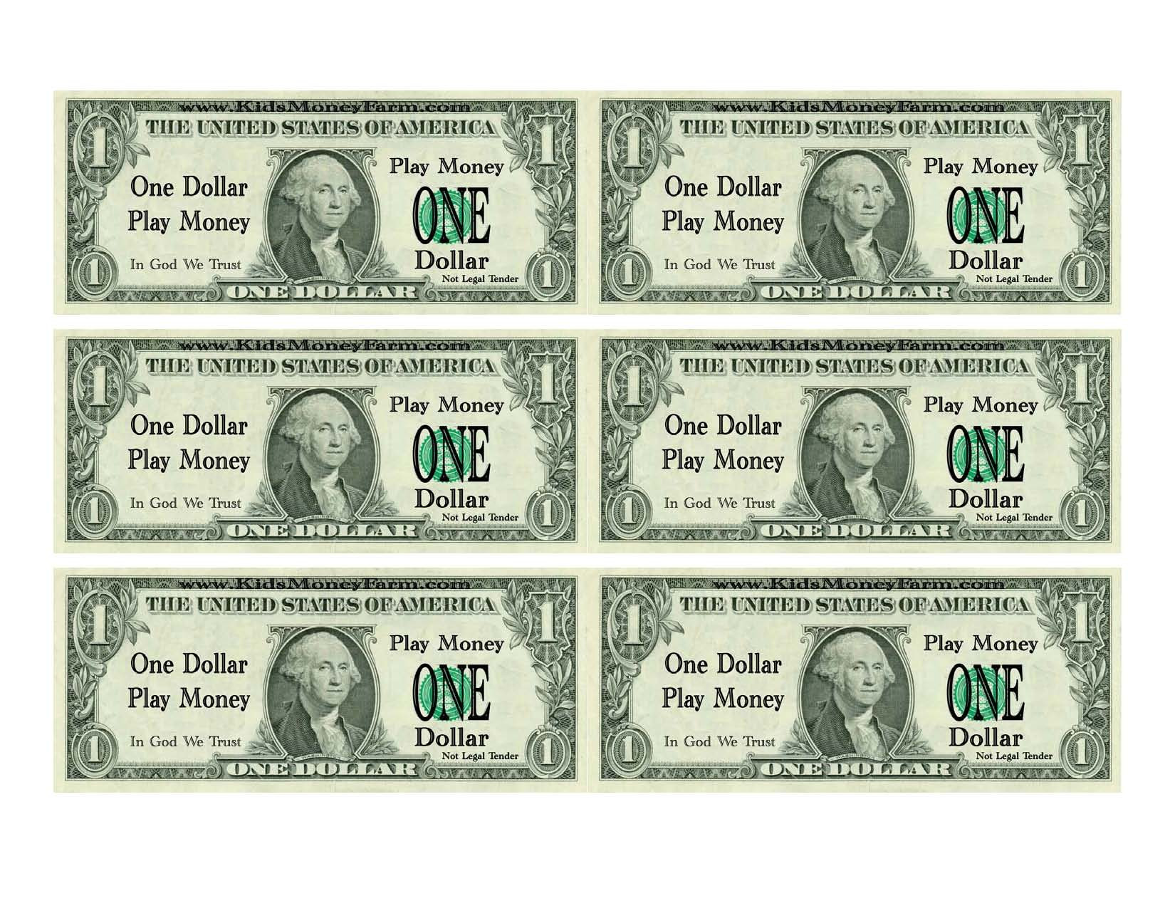 Best Photos Of Printable Realistic Play Money Printable – DLtemplates