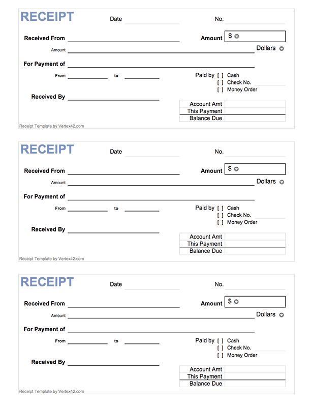 50+ Free Receipt Templates (Cash, Sales, Donation, Taxi)