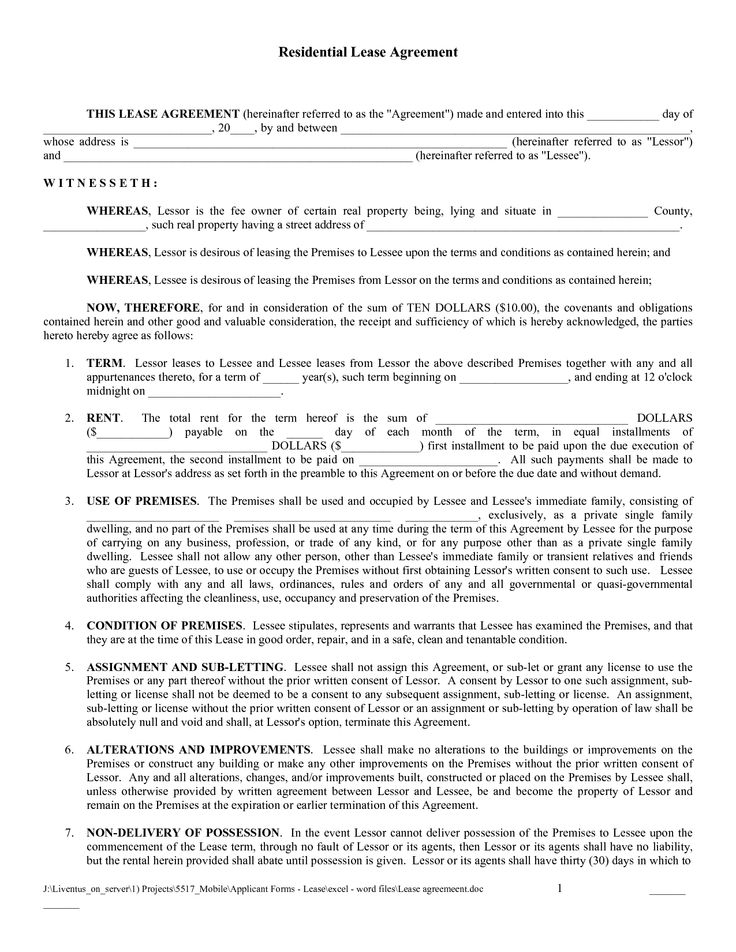 printable blank rental lease agreement   zrom.tk