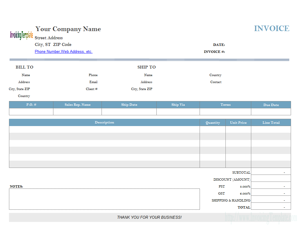 Simple Invoice Template Pdf | free printable invoice