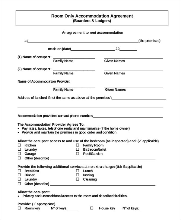 simple rental agreement template   zrom.tk