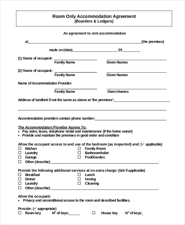 easy rental agreement simple rental agreement 34 examples in pdf 