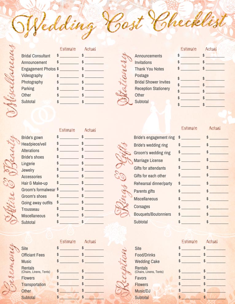 Wedding StructureWedding planning printable   Wedding Structure