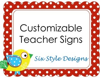 Teacher Door Signs | Door Signs | Door Signs and Names by Green 