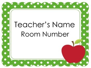 Teacher Door Signs | Door Signs | Door Signs and Names by Green 